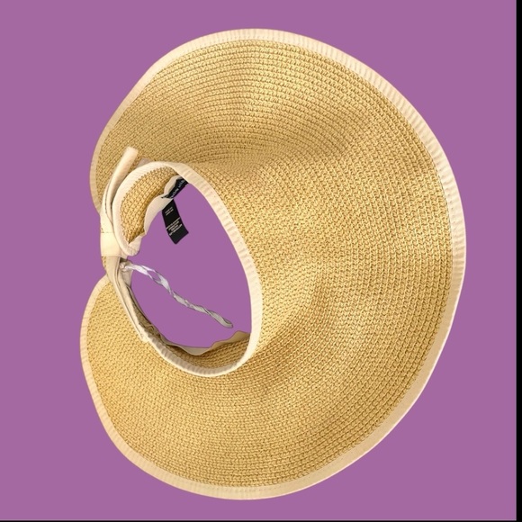 Saks Fifth Avenue Paper Sun Visor Hat - Picture 8 of 13